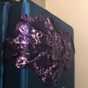 Purple leopard print dress perfect for prom